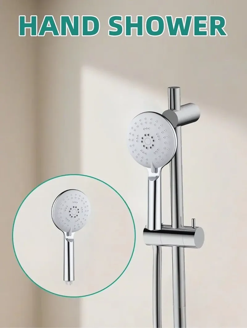 Powerful Self Cleaning Shower Head With Removable Anti Clog Nozzles