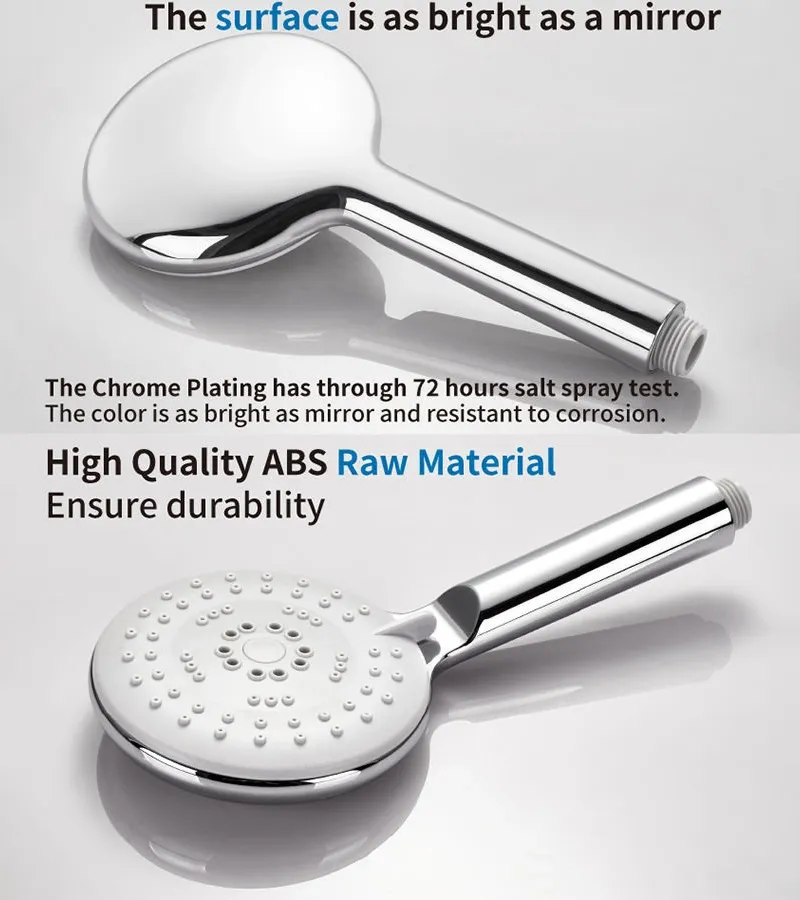 Powerful Self Cleaning Shower Head With Removable Anti Clog Nozzles